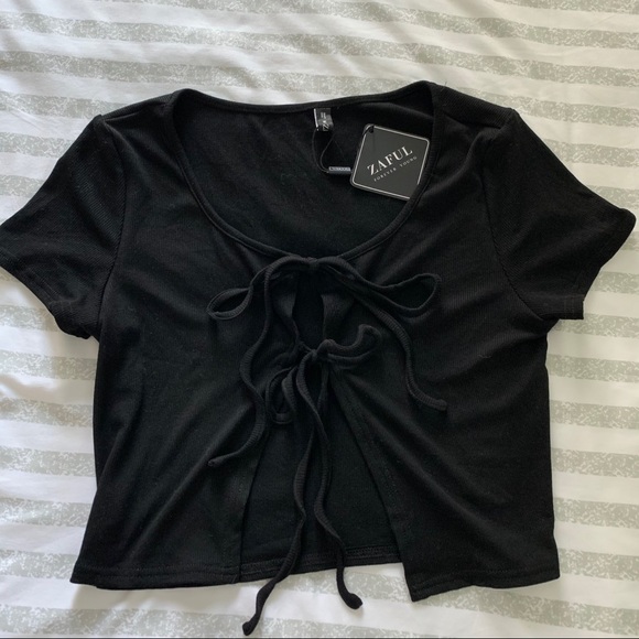 Zaful Tops - Zaful tie shirt